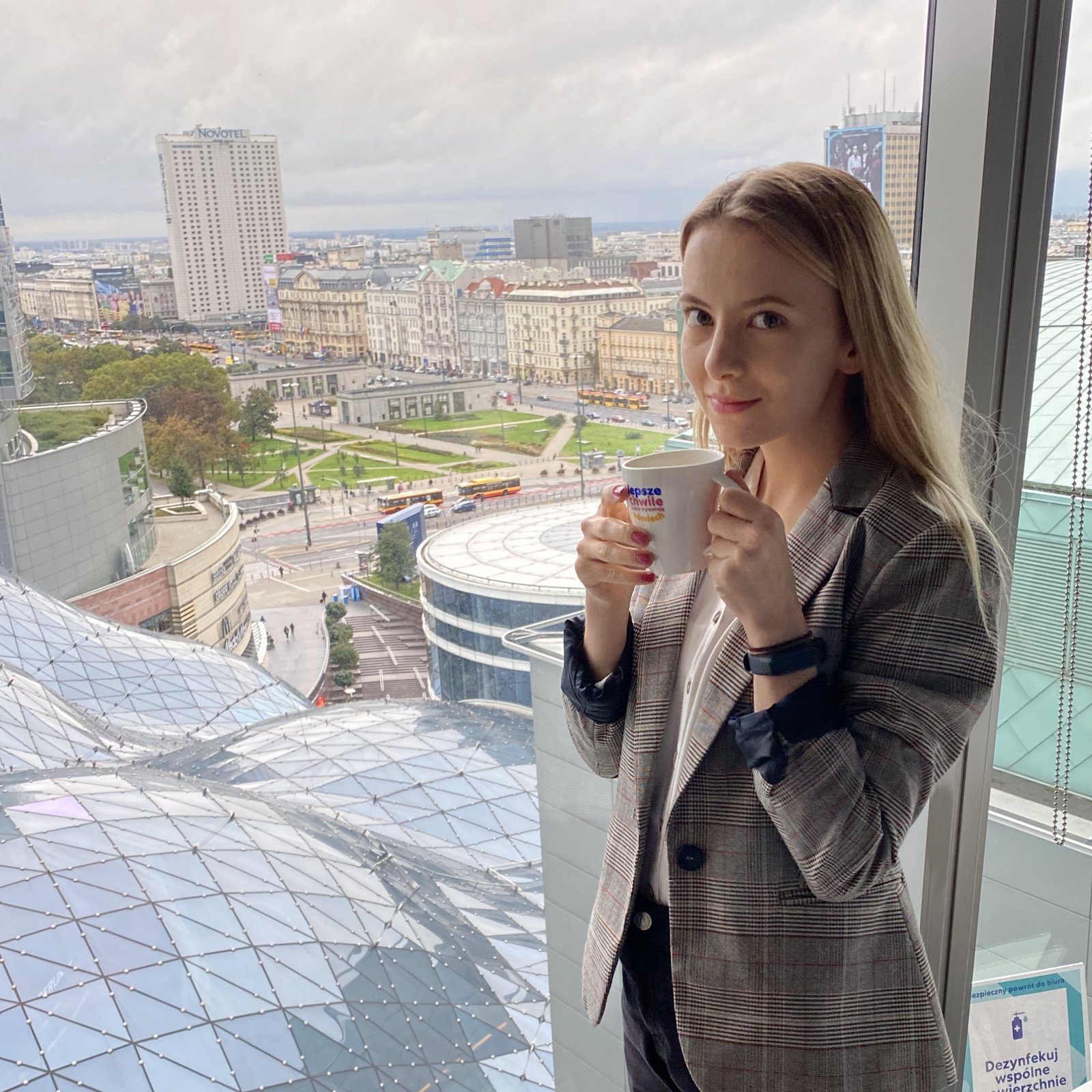 Coffee with a Warsaw view