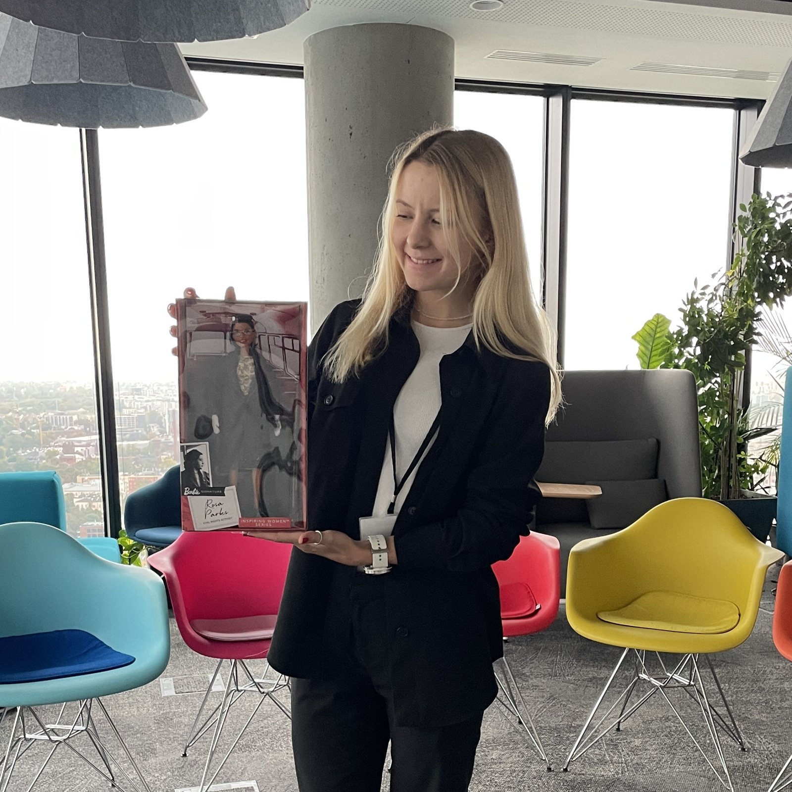 At the office
