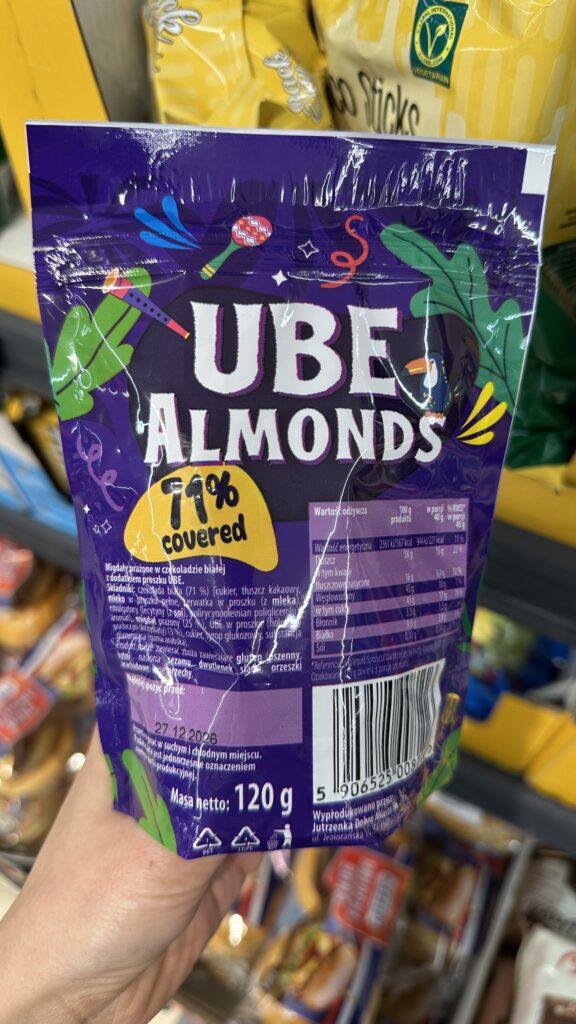 Ube almonds details