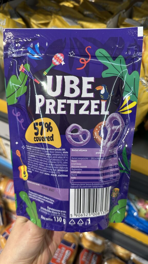 Ube pretzels details